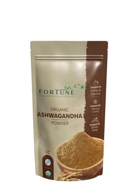 100% Organic Ashwagandha Powder 100gm - Withania Somnifera | Pure Ashwagandha Powder Organic May Support Muscle Recovery & Boost Energy Level | USDA Certified Ashwagandha Supplements for Vitality, Strength & Stress Management | 100gm Powder