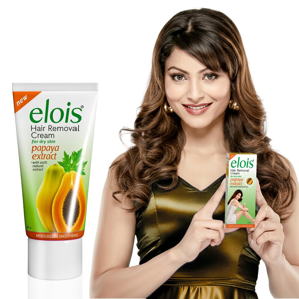 Elois Hair Removal Cream for Women & Girls | Hair Remover Cream for Bikini Area & Private Parts | Silky Soft Skin with Papaya Essence | For Legs, Underarms & Arms - 50Gm (50 Ml, Papaya)
