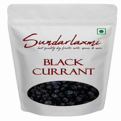 SundarLaxmi Dried Black Currant | Healthy & Tasty Whole Black Current | Rich In Vitamin K, High in Nutrients & Antioxidants | Delicious & Healthy Snack | Gluten-Free Snacking - 1kg