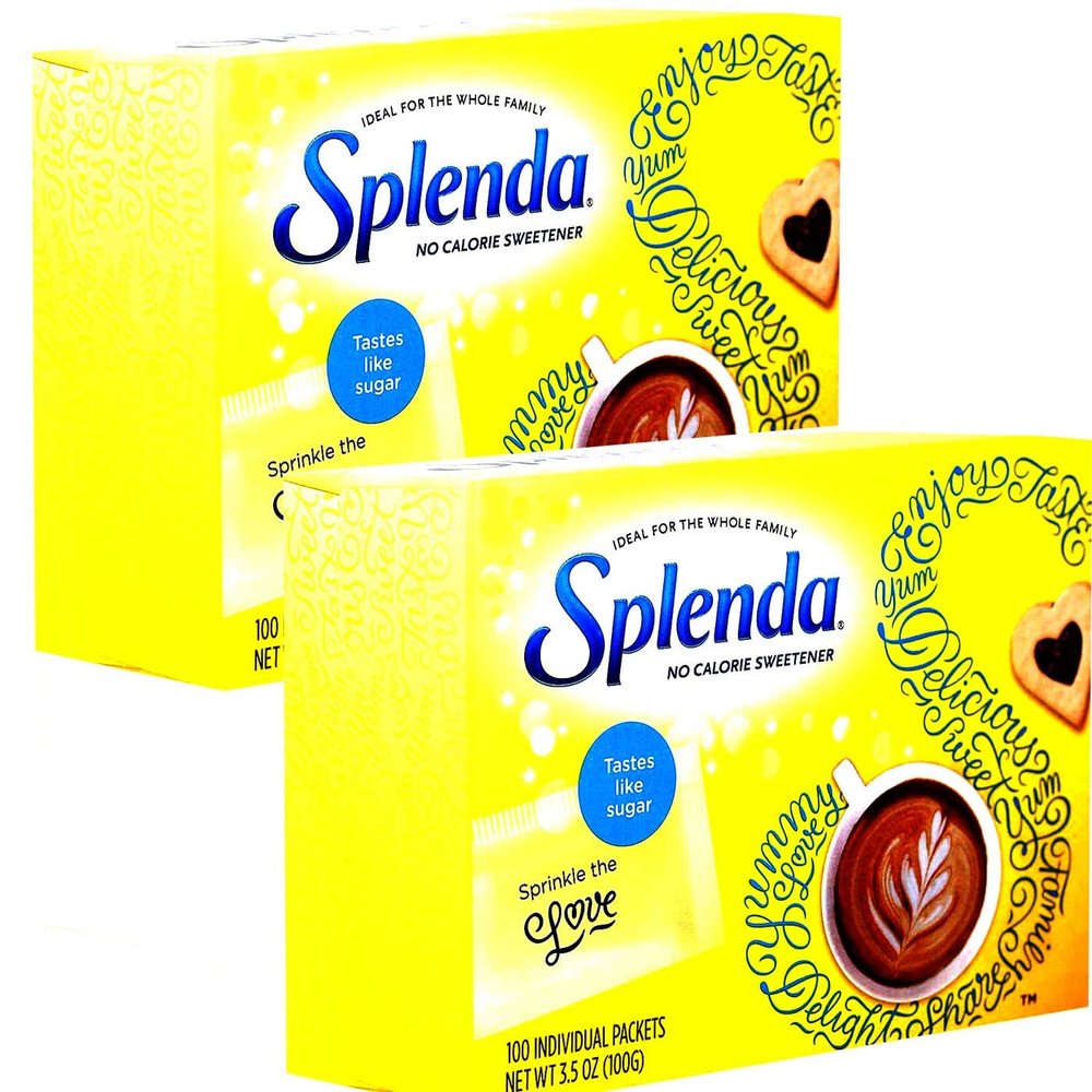 CAPILATTE Splendaa No Calorie/Sugar Free Sweetner/for Diabetic 100 Packets Pack of 2