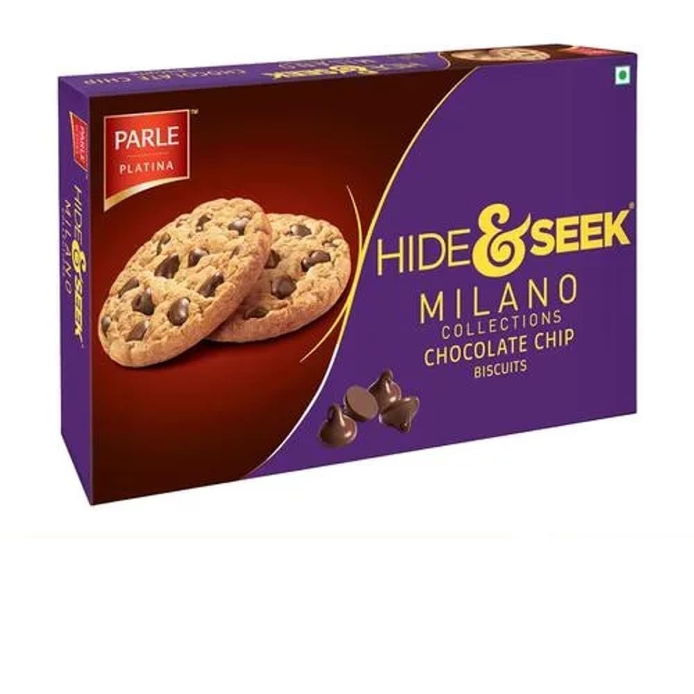 Parle Platina Hide & Seek Milano Choco Chip Biscuits, 120g