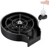 Coffee Cup Glass Rinser Cleaner Beer Pitcher Automatic Washer Faucet Cup Cleaner Sink Accessories, Bar Glass Rinser for Cleaning Wine Glass Baby Bottle at Home, Hotel, Restaurant (Black) view 1