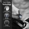 AGARO Grand Body Trimmer, For Beard, Body Shaving, 6 Length Settings, Self Sharpening Ceramic Blades, Waterproof (IPX7), Cordless, LED Torch, Dock Charging view 2