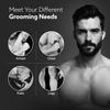 AGARO Grand Body Trimmer, For Beard, Body Shaving, 6 Length Settings, Self Sharpening Ceramic Blades, Waterproof (IPX7), Cordless, LED Torch, Dock Charging view 4