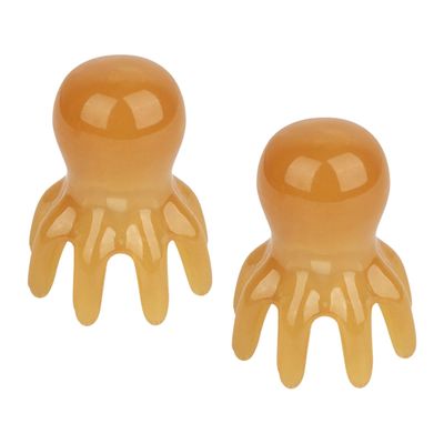 2 Pcs Head Massage, Scalp Massager for Stress Relief and Relaxation, Resin Head Massager for Home, Office, Travel, 7.5x5.5 cm