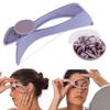 HOMEALEXA Eyebrow Face and Body Hair Threading and Removal System Tweezers for eyebrows, threading tool, threading machine for women, threading epilators for women (Purple) view 1