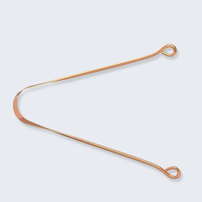 Gachwala Pure Copper Tongue Cleaner for Adults | Single Piece Tongue Scraper for Fresh Breath, Bacteria Removal & Oral Care | Eco-Friendly Reusable Design