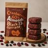 A Dough Story Berry Snack Bar | 60% Cranberries, 33% Almonds, 7% Black Currant | Sugar-Free Natural Fruit & Nut Bar | Healthy On-the-Go Snack Pack of 6 view 1