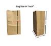 Excelegal Brown Grocery Bag Pack of 60 | 60 GSM Recycled MG Kraft Paper Bags | Food Grade Smell Free | 6.5x4x12 Inches || 17x11x30 Cm | Eco-Friendly Carry Bags with 4 Kg Capacity view 3