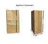 Excelegal Brown Grocery Bag Pack of 60 | 60 GSM Recycled MG Kraft Paper Bags | Food Grade Smell Free | 6.5x4x12 Inches || 17x11x30 Cm | Eco-Friendly Carry Bags with 4 Kg Capacity view 4