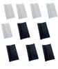 10 Pcs Lens Cleaning Cloth and Laptop Cleaning Cloth Set  Premium Specs Cleaning Cloth for Glasses, Screens, and Eye Lens Items, 15x18cm with Serrated Edges (Black & White) view 1
