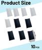 10 Pcs Lens Cleaning Cloth and Laptop Cleaning Cloth Set  Premium Specs Cleaning Cloth for Glasses, Screens, and Eye Lens Items, 15x18cm with Serrated Edges (Black & White) view 2