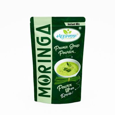 Ayurmor Moringa Soup Mix | 50g | Instant Herbal Soup Powder with Natural Moringa Leaves | Nutritious & Tasty | No Preservatives | Vegan & Gluten-Free
