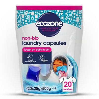 ECOZONE non-bio laundry 20 capsules 500g