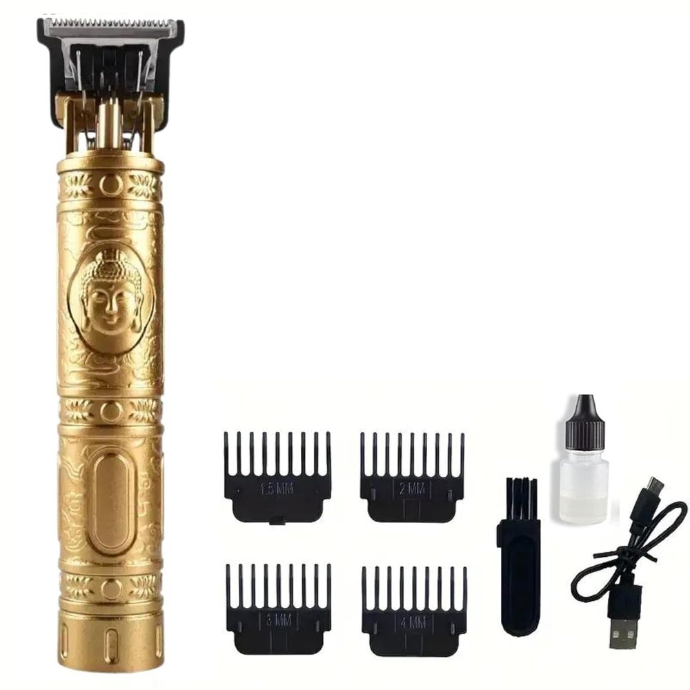 Cordless Hair Clipper & Beard Trimmer for Men  Zero-Gapped T-Blade, 4 Combs, Rechargeable Grooming Kit for Beard, Hair, Nose & Ear