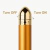 24K Gold Face Massager  Electric TShaped AntiAging Tool for Lifting, Wrinkles & Skin Firmness, Portable view 4