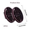 2 PCS Meridian Brush for Belly Fat, Meridian Massage Brush, Full Body Massage Brush for Lymphatic Care and Dry Brushing, Brown view 2