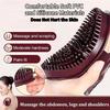 2 PCS Meridian Brush for Belly Fat, Meridian Massage Brush, Full Body Massage Brush for Lymphatic Care and Dry Brushing, Brown view 4