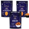 Evolve Healthy Snacks Pack of 3 Oats chips, Quinoa chips and Soya corn chips 100gm each | All Natural Millets and Grains | Vacuum Cooked | No Added Preservatives view 1