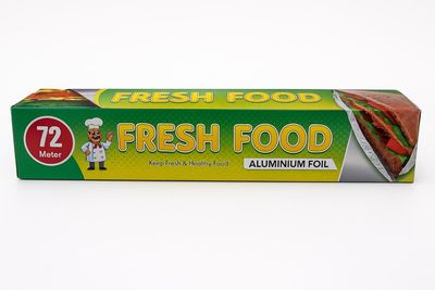 Aluminium Foil Silver Roll  Strong & Durable Food Grade Foil Paper for Wrapping, Grilling, Baking & Preserving Food (72 Mt.)