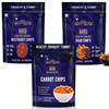 Evolve Healthy Snacks Pack of 3 Carrot chips, Beet root chips and Ragi Chips 100gm | All Natural Millets and Grains | Vacuum Cooked | No Added Preservatives view 1