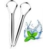 Dastav Stainless Steel Tongue Cleaner & Scraper | Medical Grade Oral Hygiene Tool for Fresh Breath, Bad Breath Cure | Hygienic Tongue Scraper for Adults & Kids with Travel Case | Reusable & Durable | (04) view 1