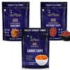 Evolve Veggie Crunch Combo | Carrot, Beetroot & Ragi Chips, Crunchy Snack Made With Real Veggies And Grains, Wholesome And Tasty Healthy Snack for Adults | 195g (65g Each, Pack Of 3) view 1