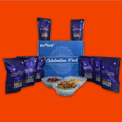 Evolve Healthy Gift Box | Ragi, Moong Dal, Oats, Soya Corn, Beetroot Chips, Bhakarwadi & More | Tasty Snacks|Corporate Gift|Wedding Return Gift | Personal Gifts | Best Gifting Option| 400g (50g Each)