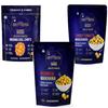 Evolve Healthy Snacks Pack of 3 Moong dal Chips 100gm, Tomato makhana and Peri peri makhana 60gm | All Natural Millets and Grains | Vacuum Cooked | No Added Preservatives view 1