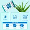 Aro Kleen 50 Count Large Size Bed Bath Wipes With Aloe Vera & Vitamin E, Adult Wet Wipes, Adult Bath Wipes, Anti Bacterial, Cleansing Towels, Refreshing Sponge Bath Towel, For Men & Women-Pack Of 5 view 4
