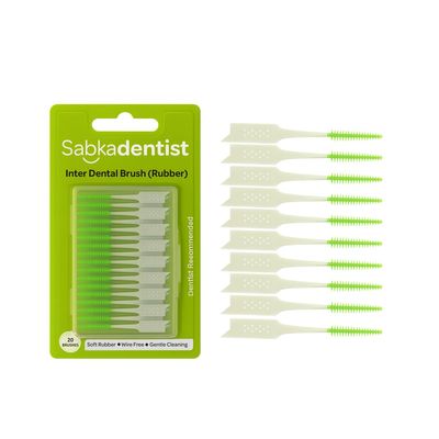 Sabka Dentist Interdental Brush - Rubber to cleaning between Teeth