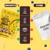 GrowFitz 25g High Protein Oats 800 Gram | Kulfi Flavor Breakfast Oatmeal | 12g High Fiber, Almonds, Raisin, Pumpkin, Chia Seeds, Super Rolled Oats | Healthy Fats, No Added Sugar (Pack of 3) view 3