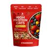 GrowFitz 25g High Protein Oats 800 Gram | Strawberry Flavor Breakfast Oatmeal | 12g High Fiber, Almonds, Raisin, Pumpkin, Chia Seeds, Super Rolled Oats | Healthy Fats, No Added Sugar (Pack of 1) view 1
