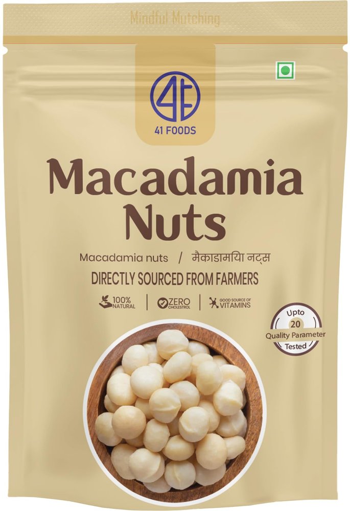 41 Foods Premium Macadamia Nuts | Premium Exotic Nuts | 200g