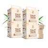 IMECO Bamboo Toilet Tissue Rolls 7040 Pulls (Pack of 4, 220 x 8 Rolls) | 3-Ply Unbleached Toilet Paper | 100% Natural & Eco-Friendly | Soft & Highly Absorbent Tissues | Hypoallergenic view 1