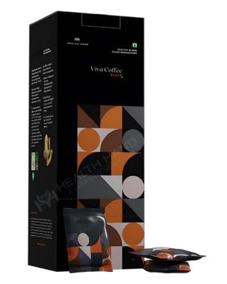 HEALTH HAND Viva cofe Black Herbal Cofe for Sugar & Wellness Management | 100% Natural | 1 Box