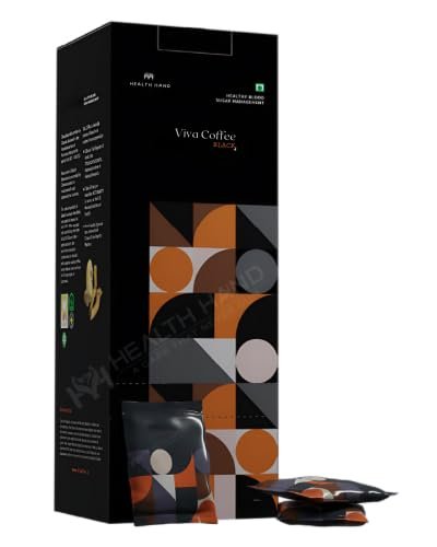 HEALTH HAND Viva cofe Black Herbal Cofe for Sugar & Wellness Management | 100% Natural | 1 Box