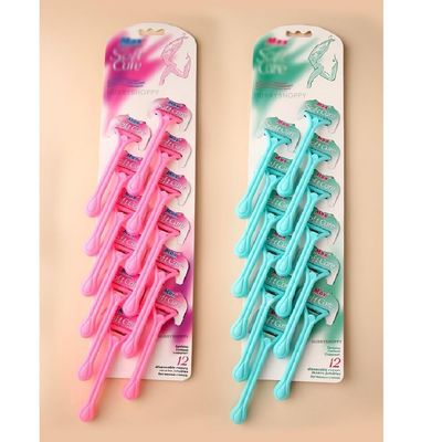 D4krezy 12 Pcs Disposable Razors for Women & Men | Double Blade Shaving Razor for Sensitive Skin & Private Parts | Body Hair Remover for Bikini, Legs, Underarms | Smooth & Hassle-Free Shave Women Girls Smooth & Hassle-free | Multicolor