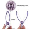 SPAREQUE threading machine for women, Women's Eyebrow Face and Body Hair Threading Tweezer Kit Used For Eyebrows Lining & Trimming, Face, Chin & Upper Lip Hair Removing Tool/machine.(10 THREAD) view 2