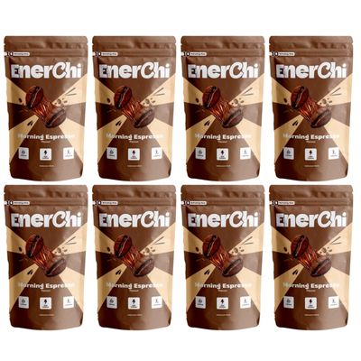 Enerchi Morning Espresso Energy Mints  Clean, Crash-Free Energy with Caffeine + L-Theanine &Herbal Extracts | Focus, Confidence & Instant Freshness(Pack of 8)