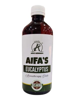 AIFASHENNADO Natural & Pure Eucalyptus Essential Oil Therapeutic Grade | Ideal for Henna/Mehendi Dark Stain Enhancement | Pure Aromatherapy Oil for Health & Wellness (30ML)