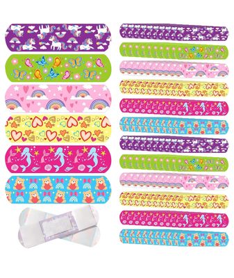 120PCS Band Aid Washproof Kids Bandaid, Cute Cartoon Waterproof Bandage for Children, 120 Adhesive Strips in 6 Designs for Daily Wound Care, School and Outdoor Activities