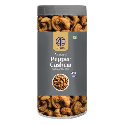 41 Foods Premium Pepper Cashews | Flavoured Nuts | 400g