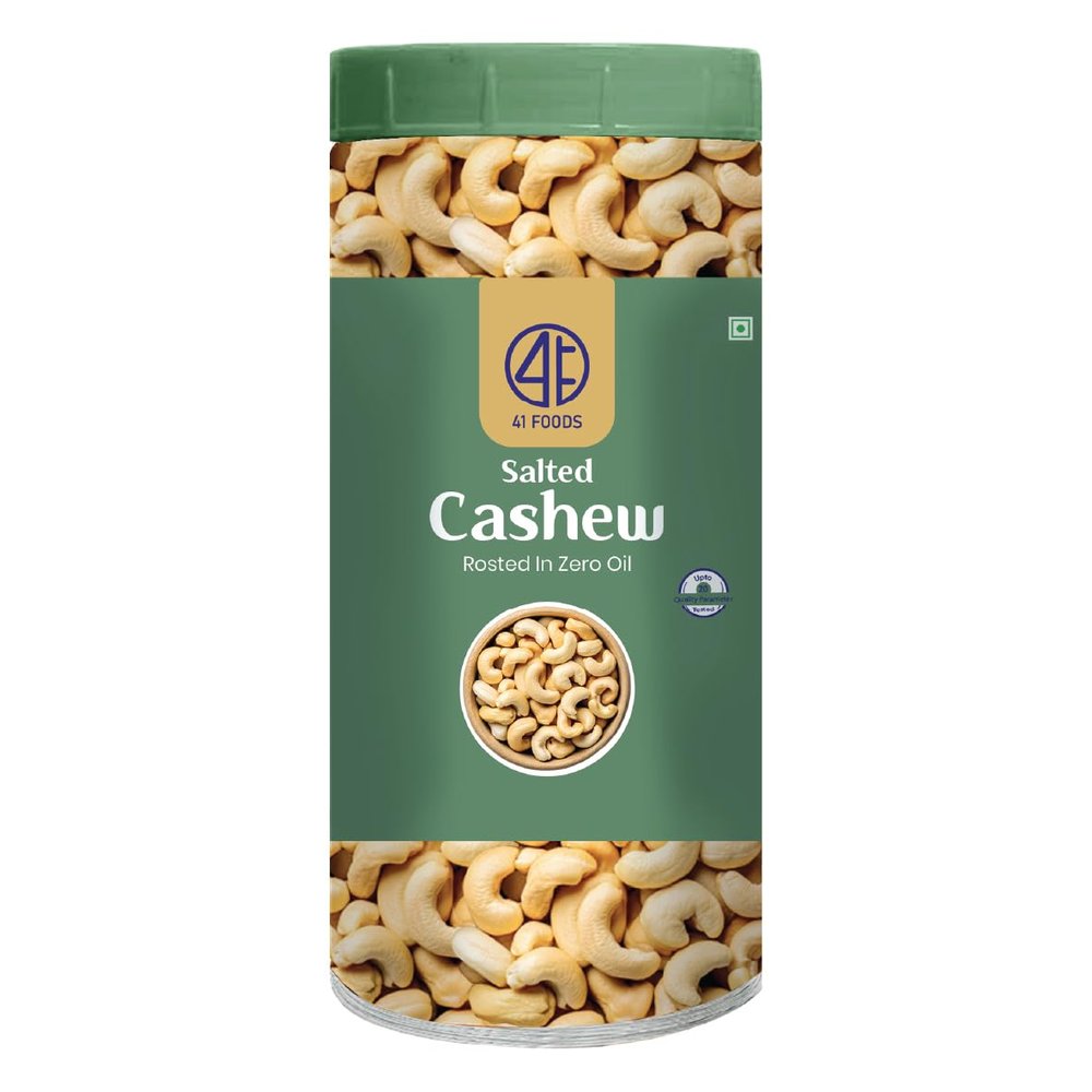 41 Foods Premium Salted Cashews | Flavoured Nuts | 400g