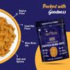 Evolve Moong Dal and Rajma Chips | Protein-Rich Crunchy Snack, Light & Savory Treats, High-Fibre Snacks, Healthy & Nutritious, Perfect for Adults | 200g (100g Each, Pack of 2) view 3
