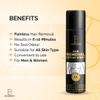 BareBro Hair Removal Cream Spray for Men with Spatula | Painless Body Hair Removal for Chest, Back, Arms, Legs & Underarms | Fast-Acting, Pleasant Smell | No Razor, No Burn | 200ml | Pack of 1 view 2