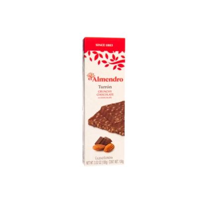 El Almendro Crunchy Chocolate, Premium Spanish Turron Snack 75g