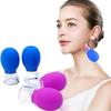 2 PCS Glass Facial Cupping Set | Silicone Vacuum Suction | Cupping Professional Massager Therapy | A Kit For Anti Cellulite, Anti Wrinkle and Instantly Ageless Skin | For Eyes, Face and Body (2 pc) view 1