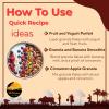 ikkiyam Combo of Bajra, Jowar, Ragi flakes & Multi millet Granola cereal flakes with Dried fruits, nuts & Palm sugar (Pack of 4, 250g Each) | Gluten-Free, Best Breakfast for healthy day start | No preservatives 100% Natural grains for Kids & Adults view 4