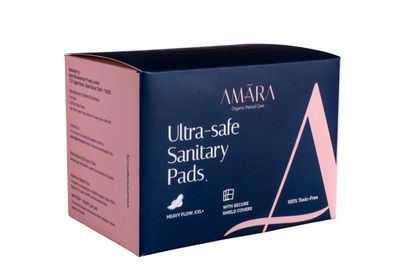 Amara Organic Cotton Sanitary Pads, XXL, Heavy Flow, Rash Free, Made in India (1)